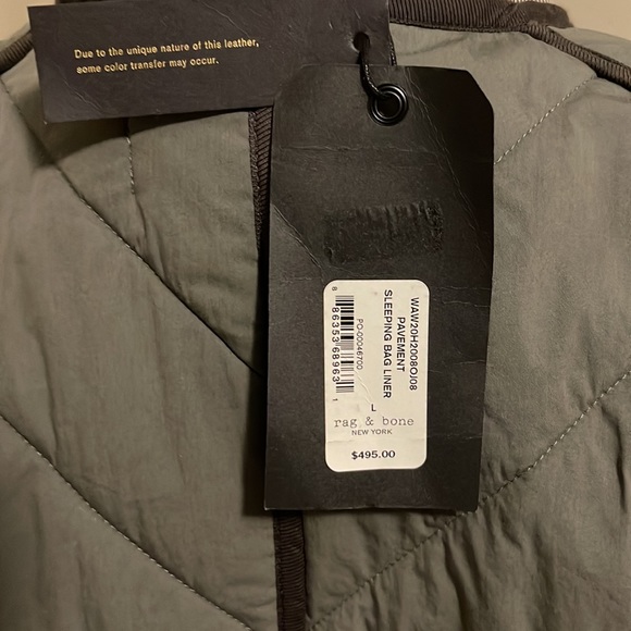 Rag & bone green military jacket size L NWT - Picture 3 of 4